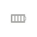 Battery vector linear simple icon Royalty Free Stock Photo