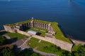 Battery Weed fort Staten Island aerial image