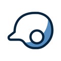 Batting helmet icon. Vector illustration decorative design Royalty Free Stock Photo