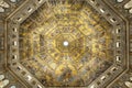 Battistero di San Giovanni or Baptistery of Saint John the Baptist, Mosaic-decorated dome interior in Florence, Italy