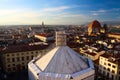 Battistero di San Giovanni at sunset Royalty Free Stock Photo