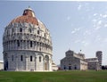 Battistero, Duomo & La Torre Pisa Royalty Free Stock Photo