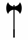 Battle axe dark silhouette