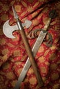 Battle axe and sword