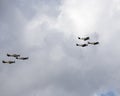 Battle of Britain Commemorative Flypast Royalty Free Stock Photo