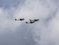 Battle of Britain Commemorative Flypast Royalty Free Stock Photo