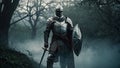 Battle of Campanella: Tale of the legend king Arthur-AI Generated Digital Art