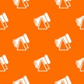 Battle cannon pattern vector orange