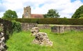 Ruins and Church at Battle, East Sussex UK 