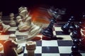 Battle of chess kings Royalty Free Stock Photo