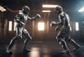 Battle Concept. Versus Sign On Metal Background. stock illustrationSoccer, Backgrounds, Fighting, Boxing - Sport