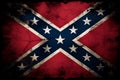 Battle flag background of the Confederate States of America used by the Confederacy at the USA American Civil War Royalty Free Stock Photo