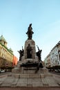 Battle of Grunwald monument In Old Town in Krakow Royalty Free Stock Photo