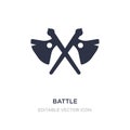 battle icon on white background. Simple element illustration from Weapons concept