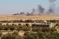 Battle with ISIS in the desert of Syria