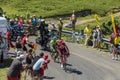 Battle in Jura Mountains - Tour de France 2016 Royalty Free Stock Photo