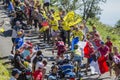 Battle in Jura Mountains - Tour de France 2016 Royalty Free Stock Photo