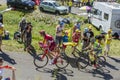 Battle in Jura Mountains - Tour de France 2016 Royalty Free Stock Photo