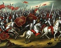 Battle of Knights, Generative AI Illustration