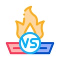 Battle Logo Icon Vector Outline Illustration
