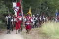 Battle of Pavia: Imperial troops on the march