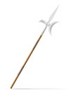 Battle spear medieval stock vector illustration Royalty Free Stock Photo
