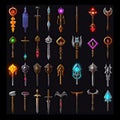 battle sword weapon game ai generated