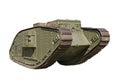 Battle tank from the First World War Royalty Free Stock Photo