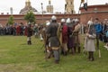 Battle of the Vikings. Historical reenactment and festival on the walls of the fortress ma