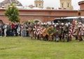 Battle of the Vikings. Historical reenactment and festival on the walls of the fortress ma