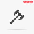 Battleaxe flat vector icon Royalty Free Stock Photo