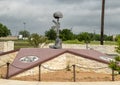 Battlefield Cross Statue at the Veteran`s Memorial Park, Ennis, Texas
