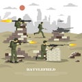 Battlefield Military Cinematic Experience Flat Poster