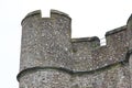 Battlement of Lewes Castle Royalty Free Stock Photo