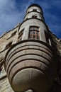 Battlement Of The Main Facade Of The House Booties Of Gaudi In Leon . Architecture, Travel, History, Street Photography.