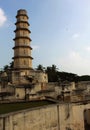 The battlements of manora fort. Royalty Free Stock Photo