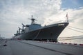 Battleship CVH-911 or HTMS Chakri Naruebet in Chonburi, Thailand Royalty Free Stock Photo