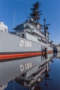 Battleship at the marine museum in Wilhelmshaven