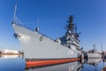 Battleship at the marine museum in Wilhelmshaven