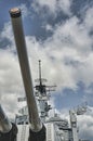 Battleship Missouri Guns Royalty Free Stock Photo