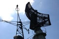 Battleship Radar Royalty Free Stock Photo