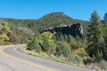 Battleship Rock, Jemez Mountains in New Mexico