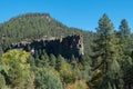 Battleship Rock, Jemez Mountains in New Mexico