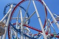 Battlestar Galactica roller coaster rail track at Universal Studios Singapore in Sentosa, Singapore Royalty Free Stock Photo