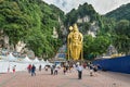 Batu cave in Malaysia, Hinduism temple. Batu cave is one of the most popular Hindu shrines outside India, and is dedicated to Lord Royalty Free Stock Photo