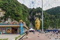 Batu cave in Malaysia, Hinduism temple. Batu cave is one of the most popular Hindu shrines outside India, and is dedicated to Lord Royalty Free Stock Photo