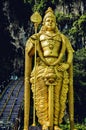 Batu Cave, Malaysia - Statue of Lord Muragan at Batu Caves in Malaysia. Royalty Free Stock Photo