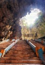 Batu Cave on mountain in Malaysia