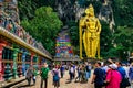 Batu caves, hinduism temple in a sunny day in Kuala Lumpur, Malaysia.