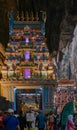 Batu Caves interior shot showing the main Temple (Sri Velayuthar Temple) . Gombak, Selangor Malaysia Royalty Free Stock Photo